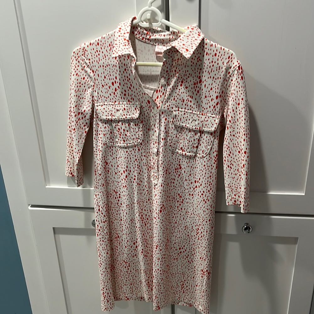 Persifor winpenny dress white and orange